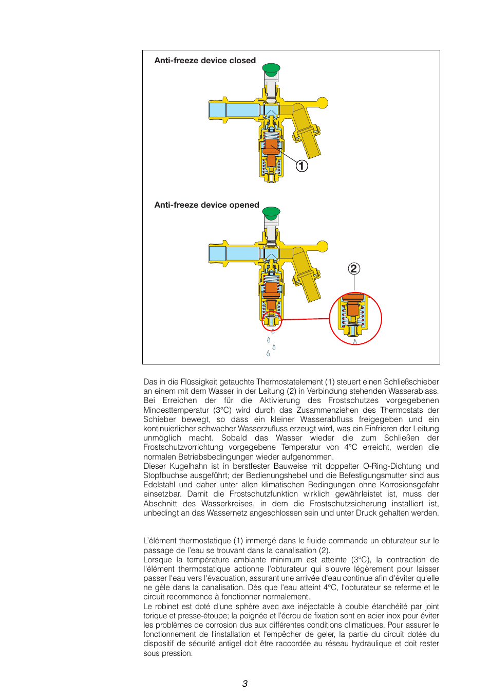 Caleffi 603 User Manual | Page 3 / 12