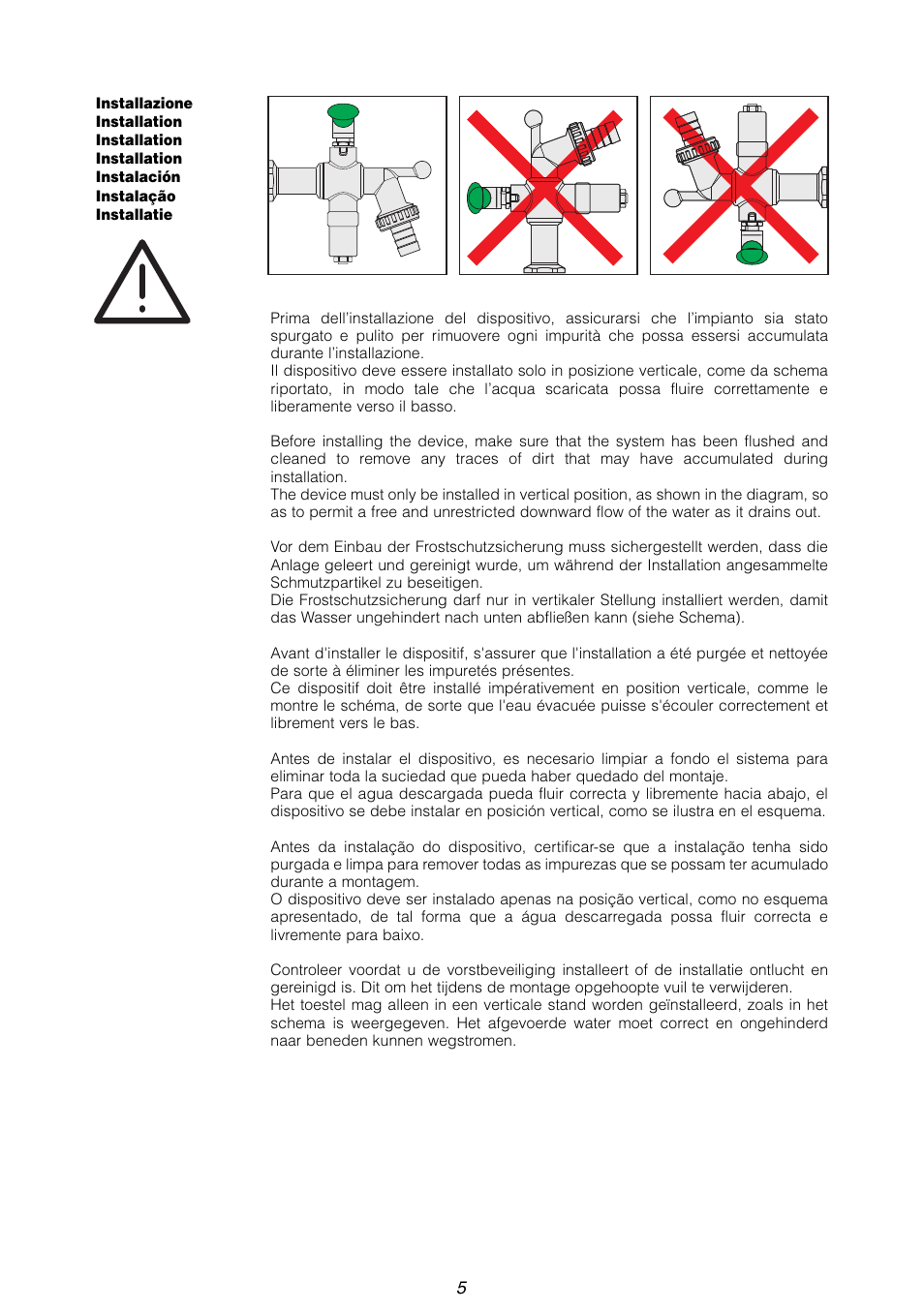 Caleffi 603 User Manual | Page 5 / 12