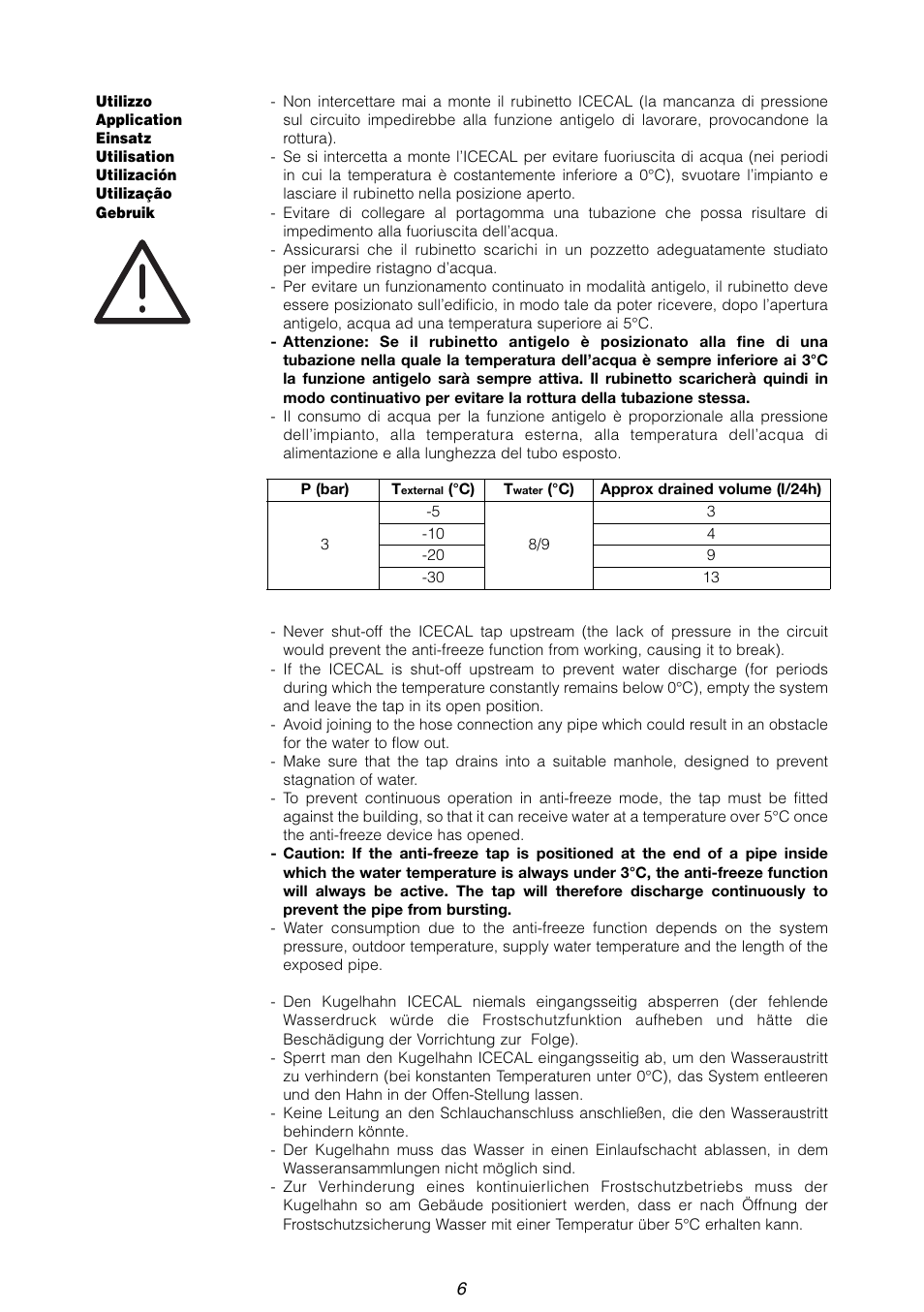 Caleffi 603 User Manual | Page 6 / 12