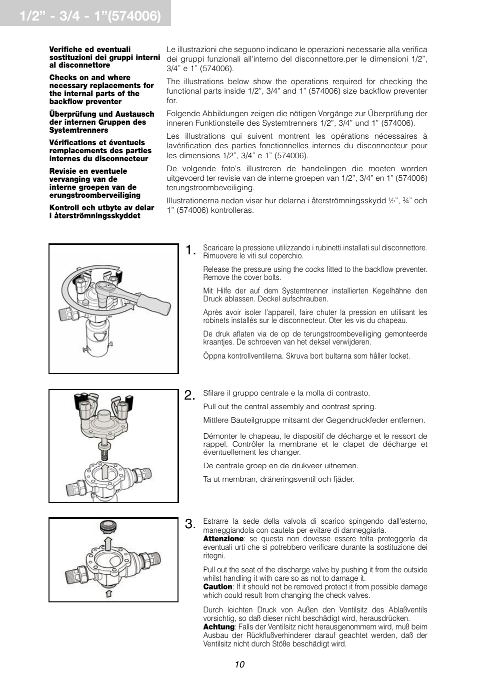 Caleffi 575 User Manual | Page 10 / 24