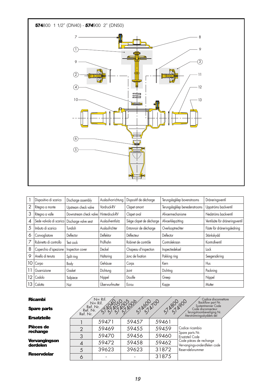 Caleffi 575 User Manual | Page 19 / 24