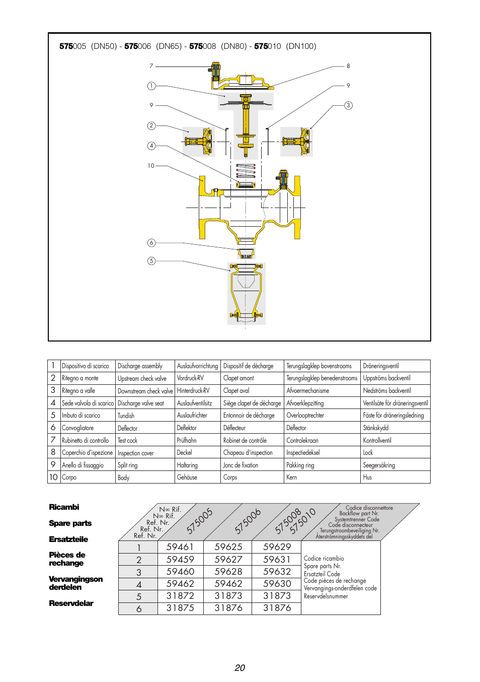 Caleffi 575 User Manual | Page 20 / 24