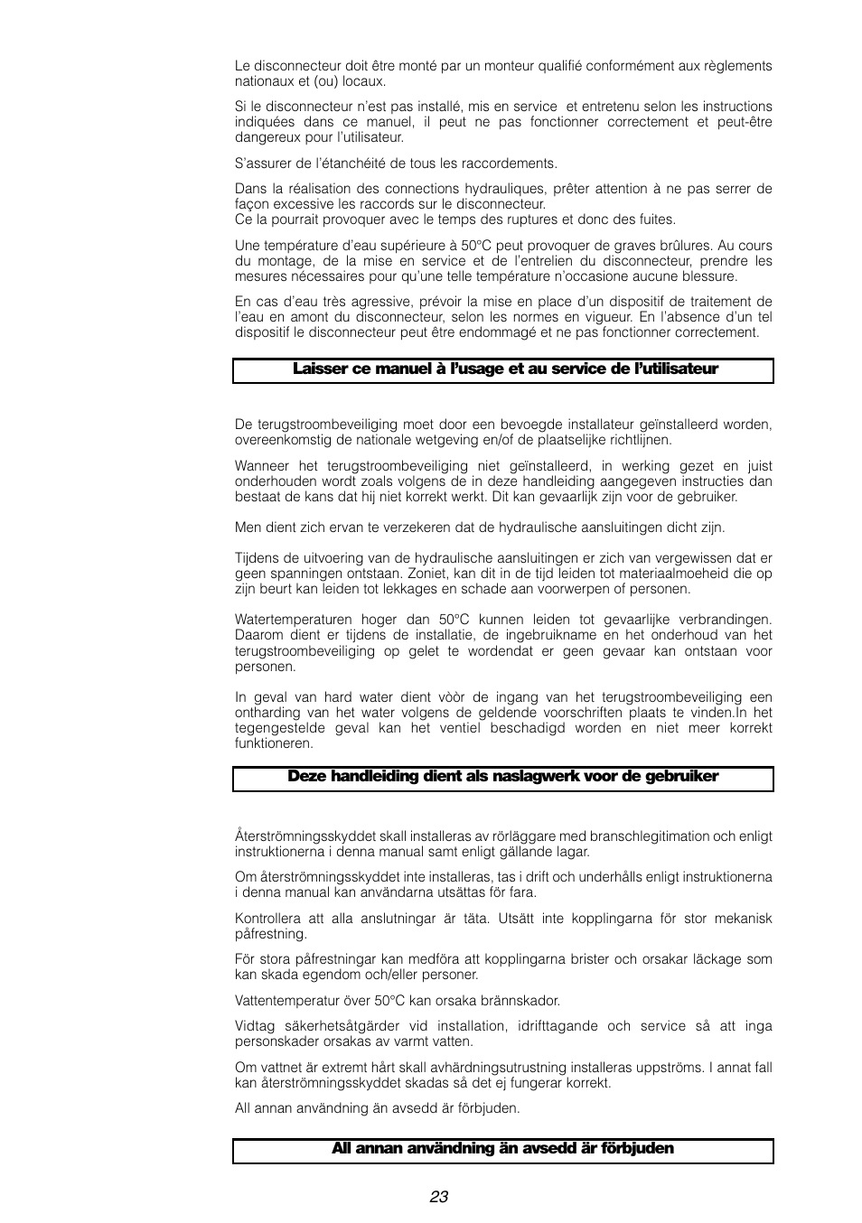 Caleffi 575 User Manual | Page 23 / 24
