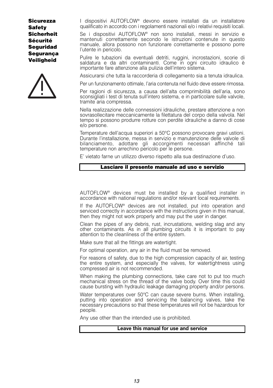 Caleffi 126 User Manual | Page 13 / 16