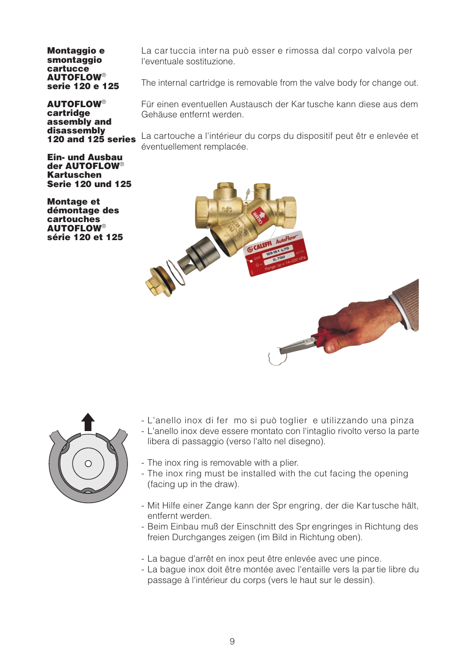 Caleffi 100 User Manual | Page 9 / 16