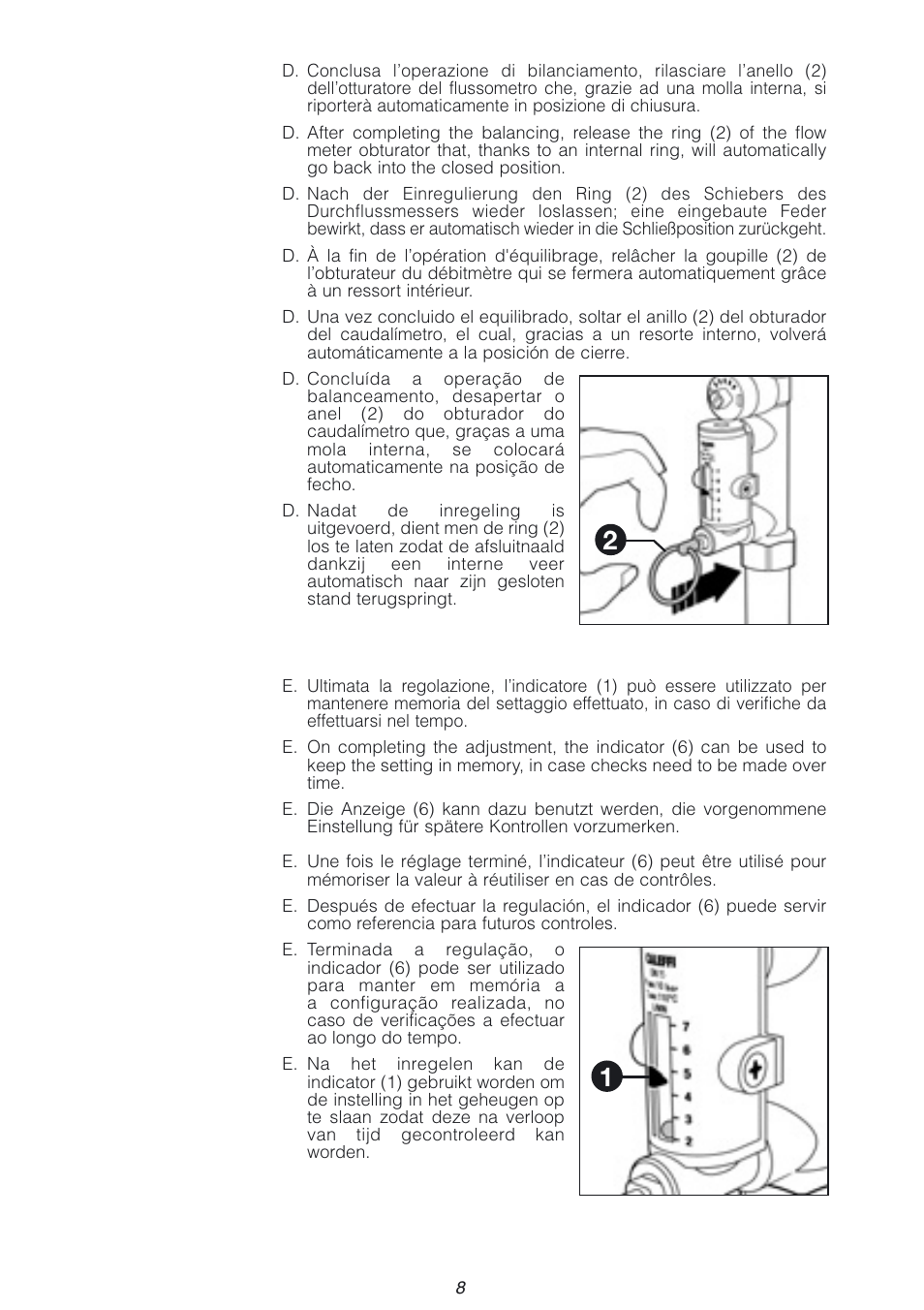 Caleffi 132 User Manual | Page 8 / 16