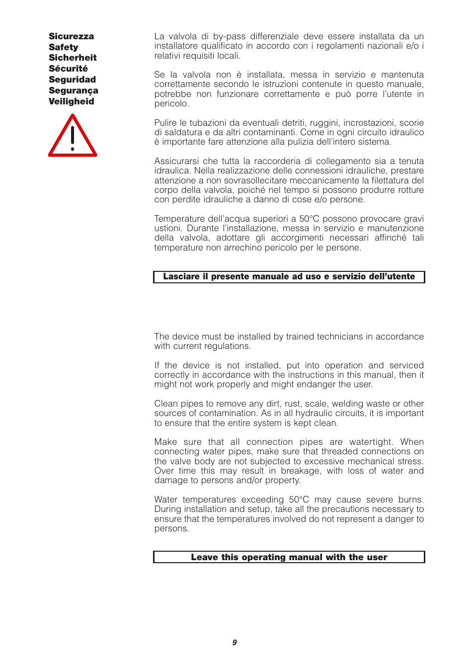 Caleffi 519 User Manual | Page 9 / 12