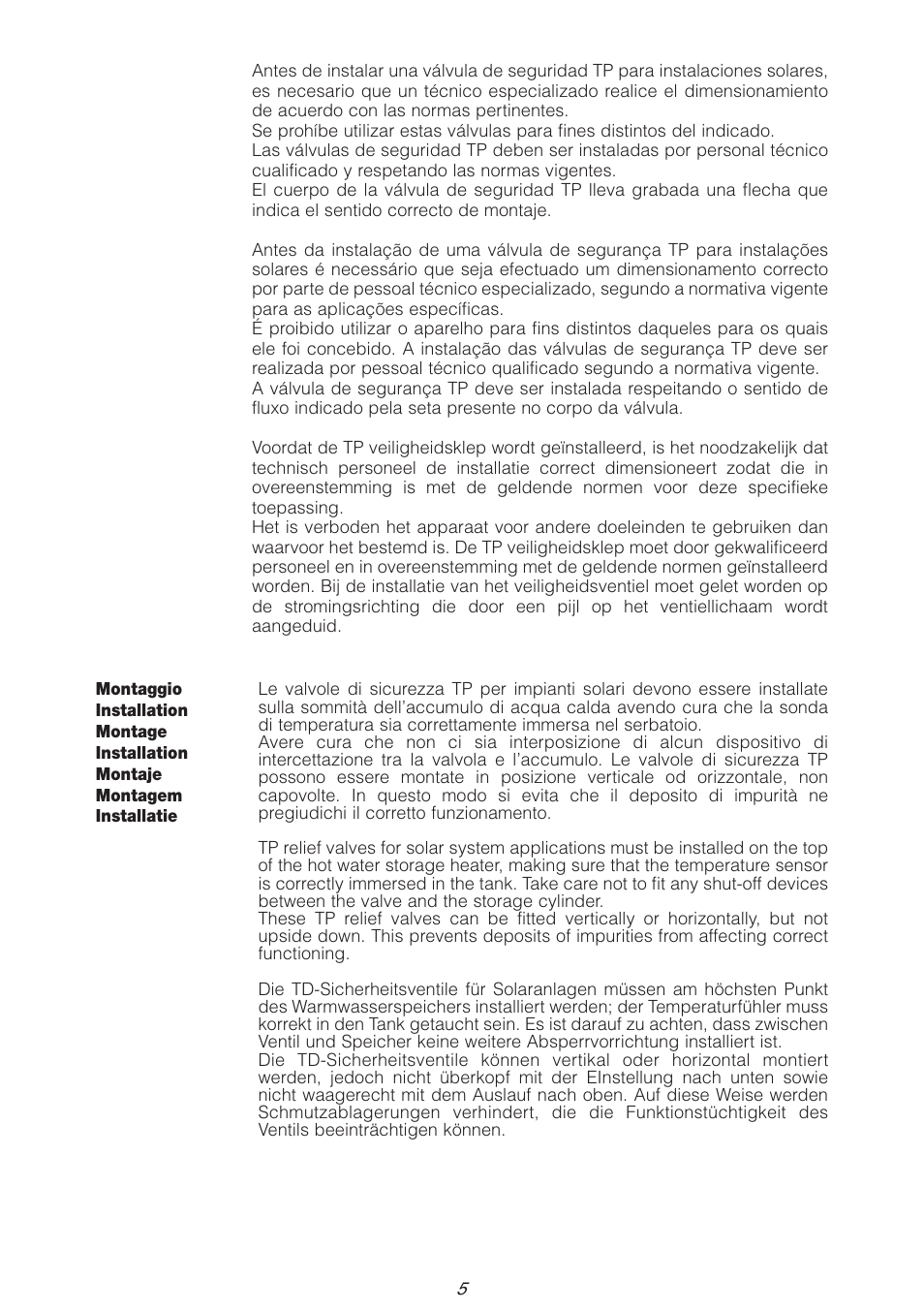 Caleffi 309 User Manual | Page 5 / 12