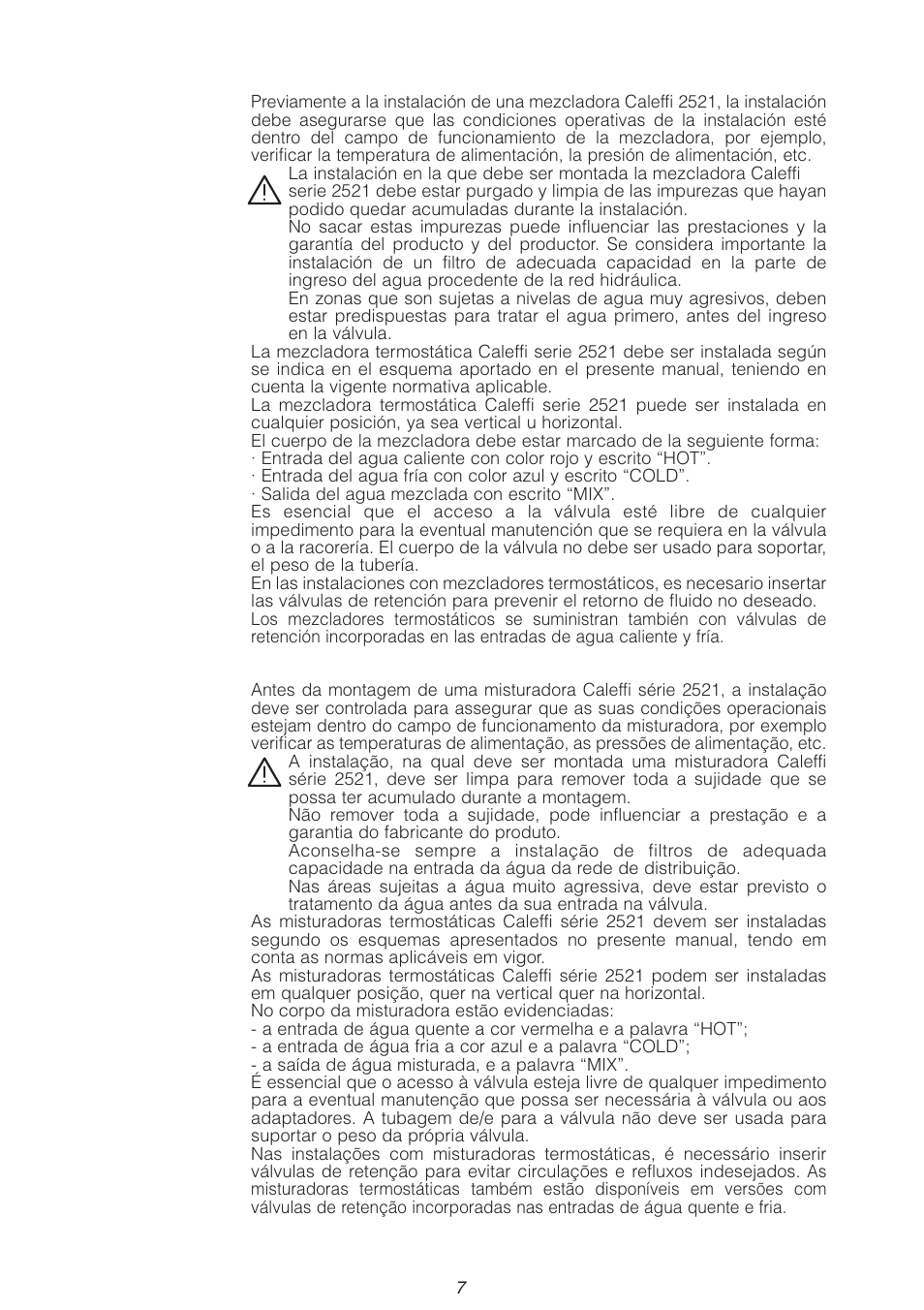 Caleffi 2521 User Manual | Page 7 / 16