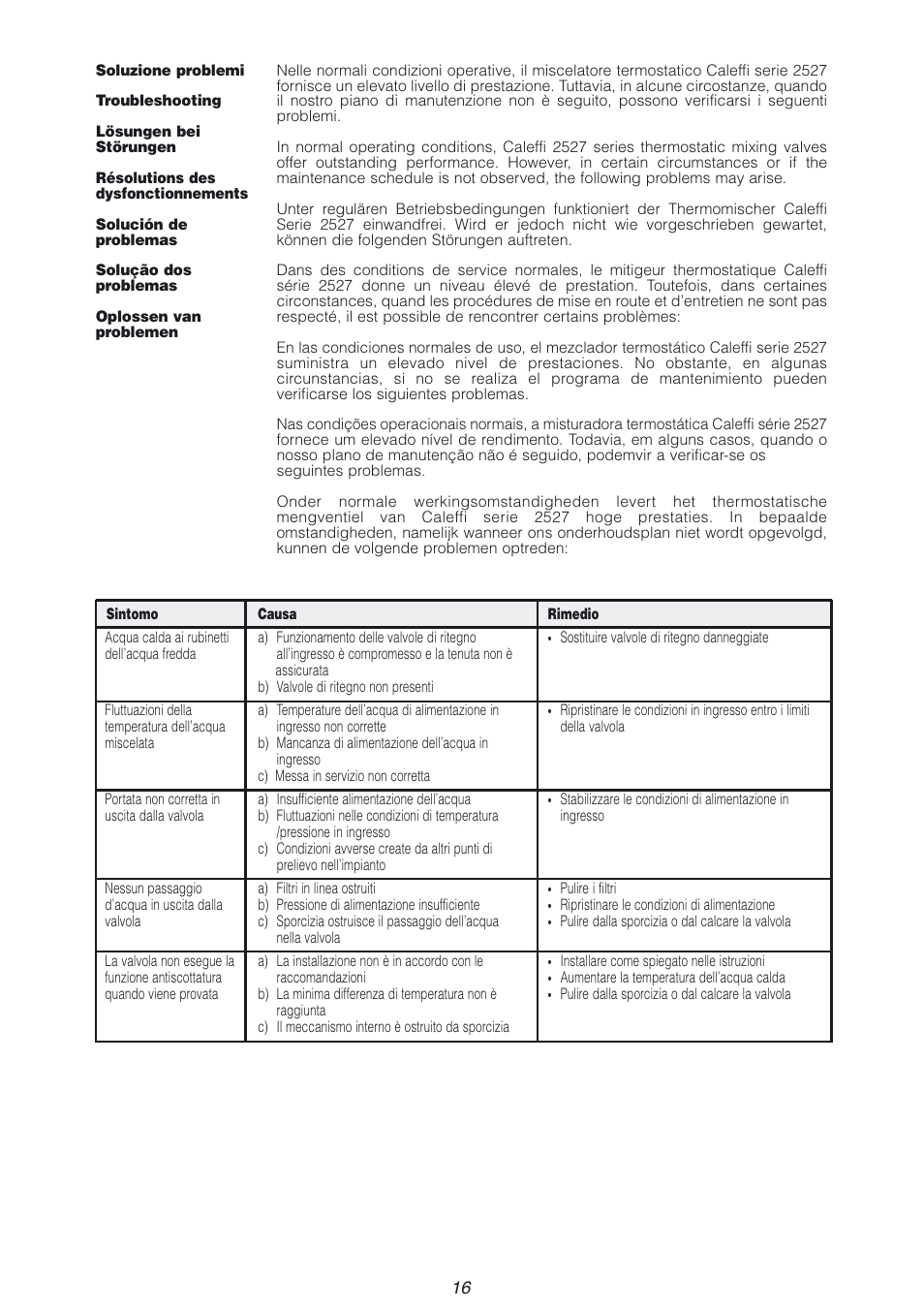 Caleffi 2527 User Manual | Page 16 / 20