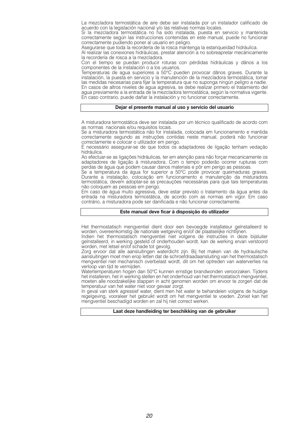 Caleffi 2527 User Manual | Page 20 / 20