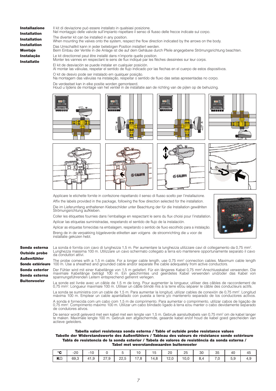 Caleffi 106 User Manual | Page 7 / 20