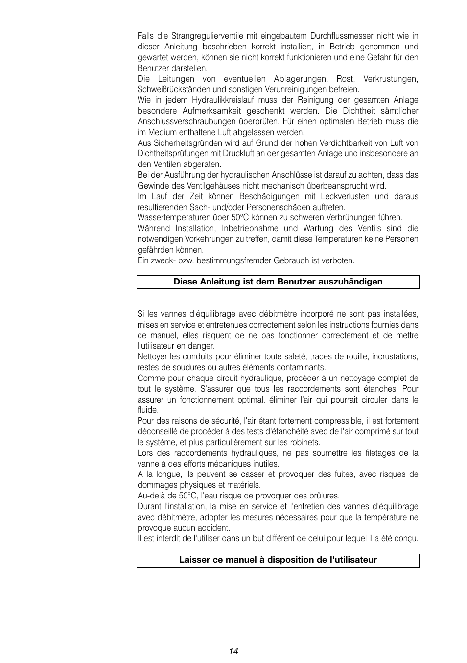 Caleffi 112 User Manual | Page 14 / 16