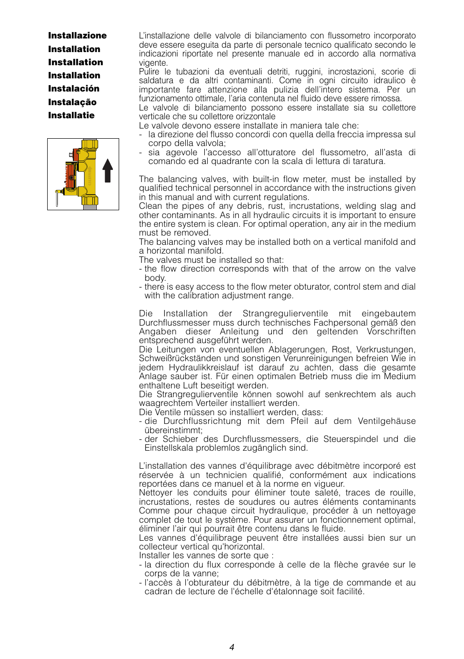 Caleffi 112 User Manual | Page 4 / 16