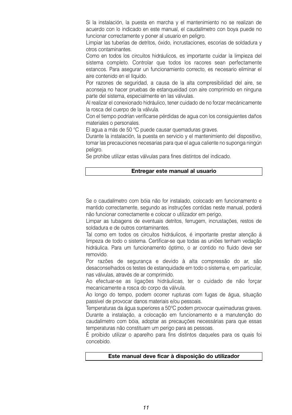 Caleffi 113 User Manual | Page 11 / 12