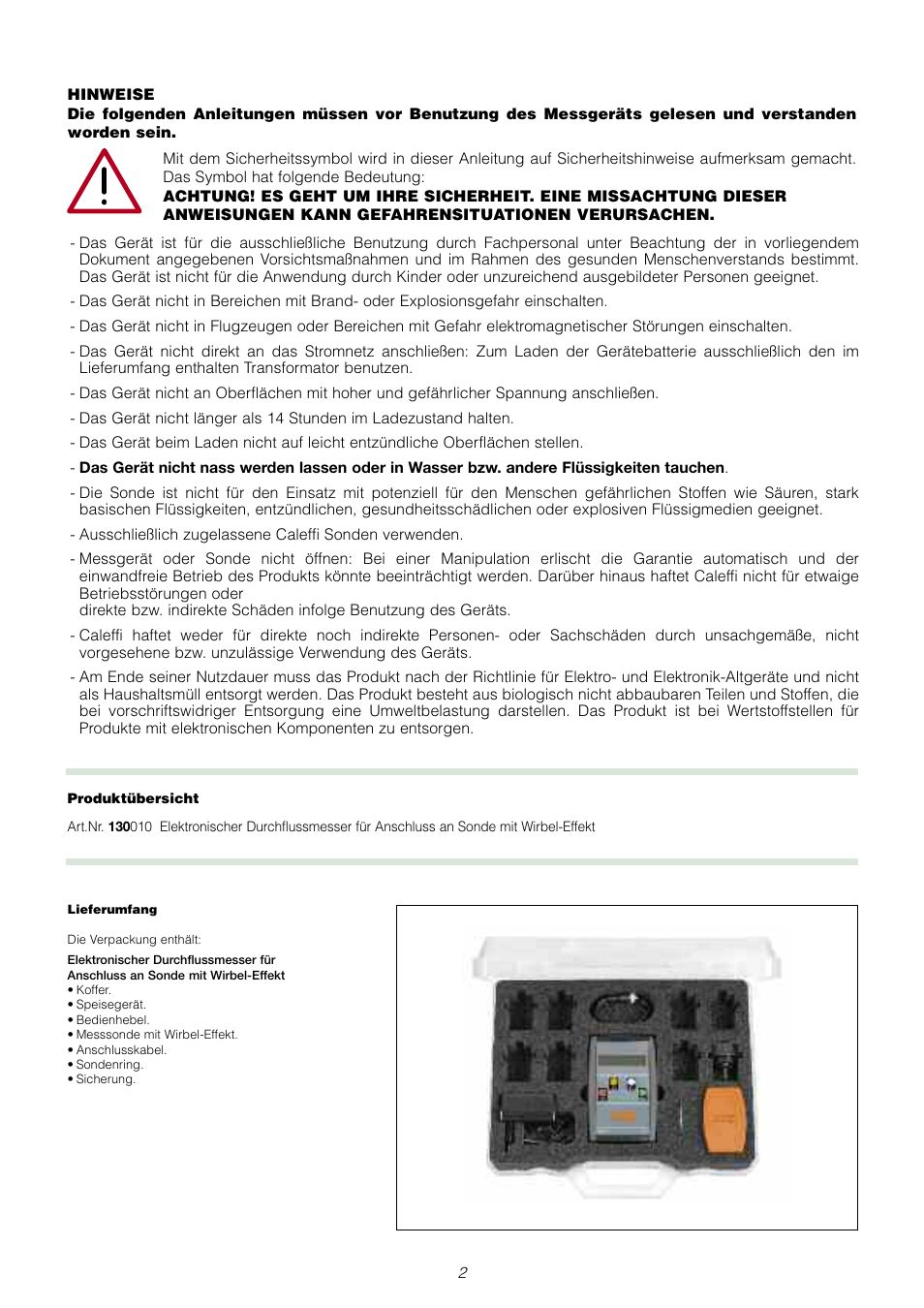 Caleffi 130 User Manual | Page 14 / 18