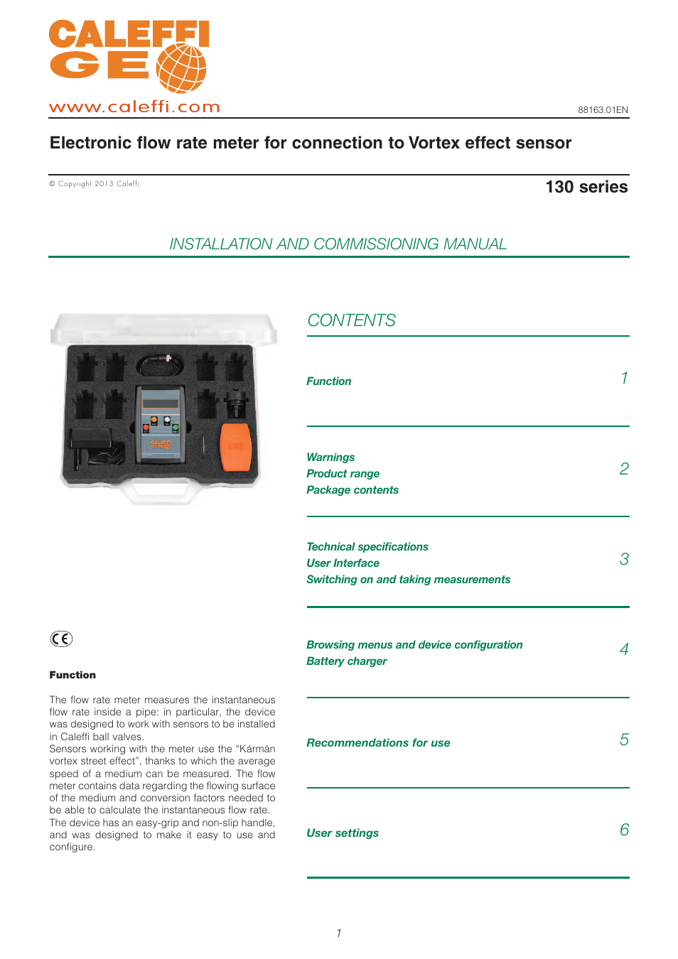 Caleffi 130 User Manual | Page 7 / 18
