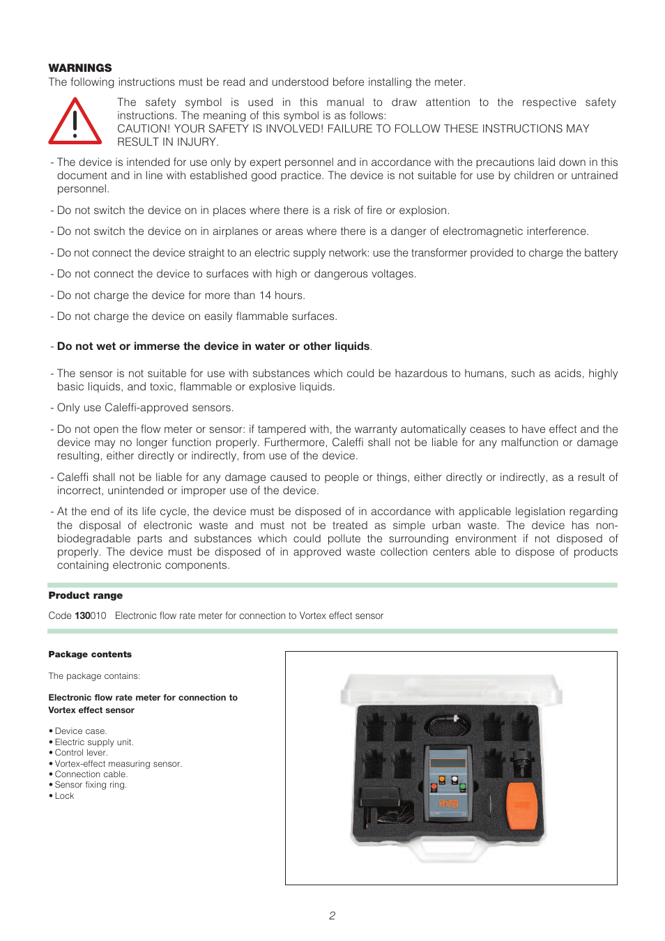 Caleffi 130 User Manual | Page 8 / 18