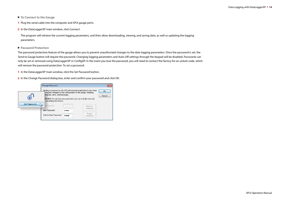 Crystal DataLoggerXP Digital Pressure Gauge Software User Manual | Page 16 / 43