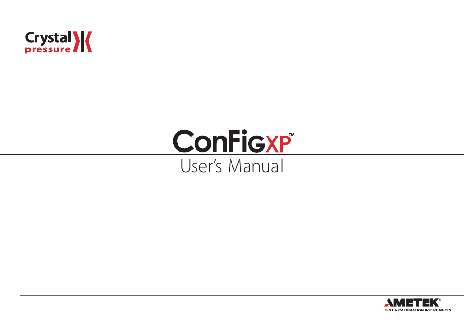 Crystal ConfigXP Digital Pressure Gauge Software User Manual | 15 pages