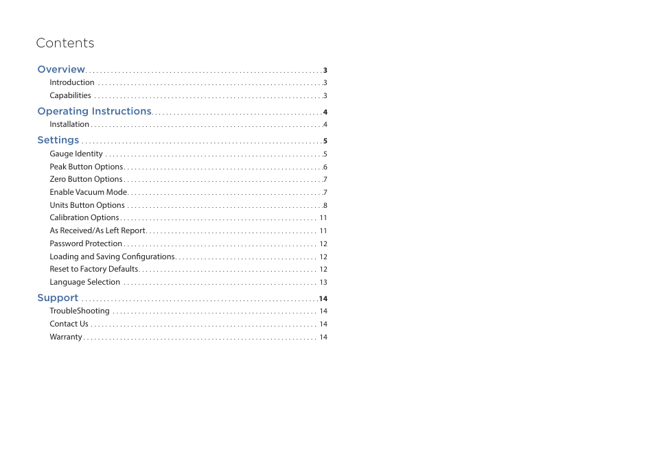 Crystal ConfigXP Digital Pressure Gauge Software User Manual | Page 2 / 15