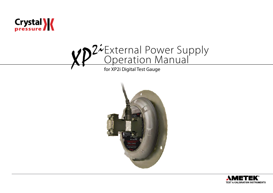 Crystal WT Series Panel Mount Digital Pressure Gauge User Manual | 7 pages