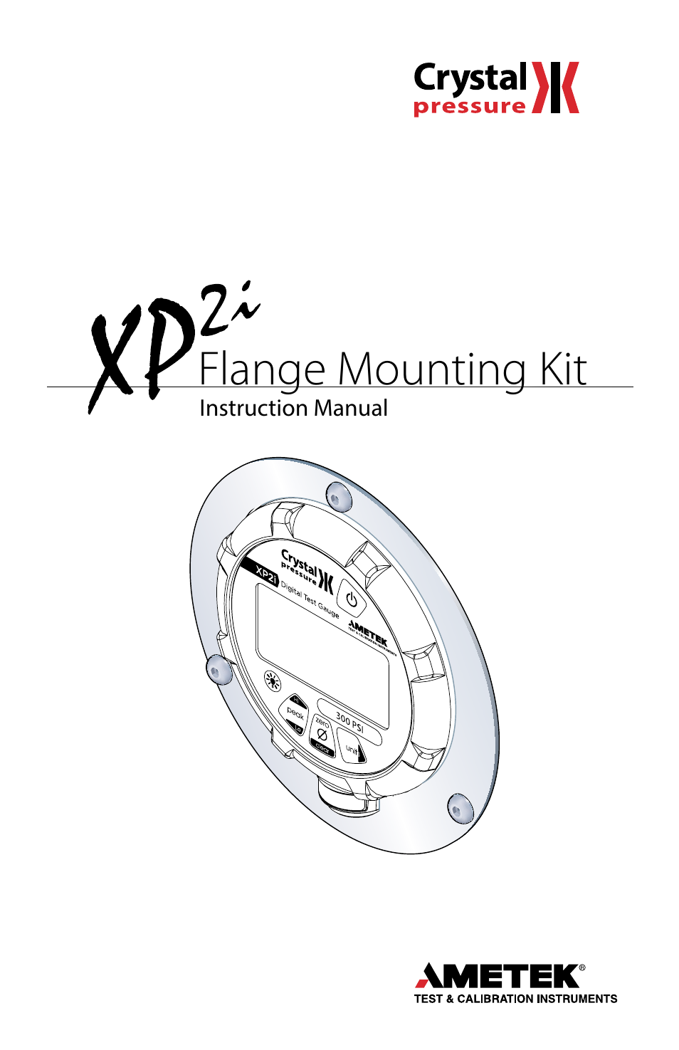 Crystal XP2i-DP Digital Differential Pressure Gauge User Manual | 8 pages