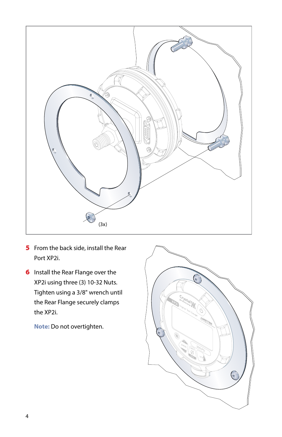 Crystal XP2i-DP Digital Differential Pressure Gauge User Manual | Page 4 / 8