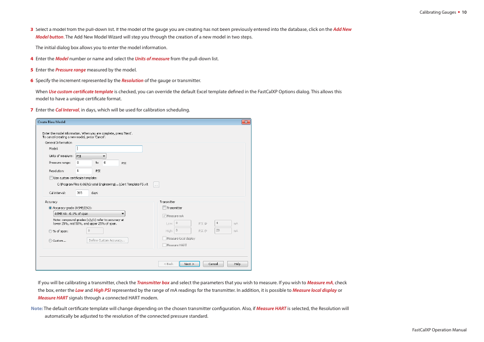 Crystal FastCalXP Calibration Software User Manual | Page 12 / 59