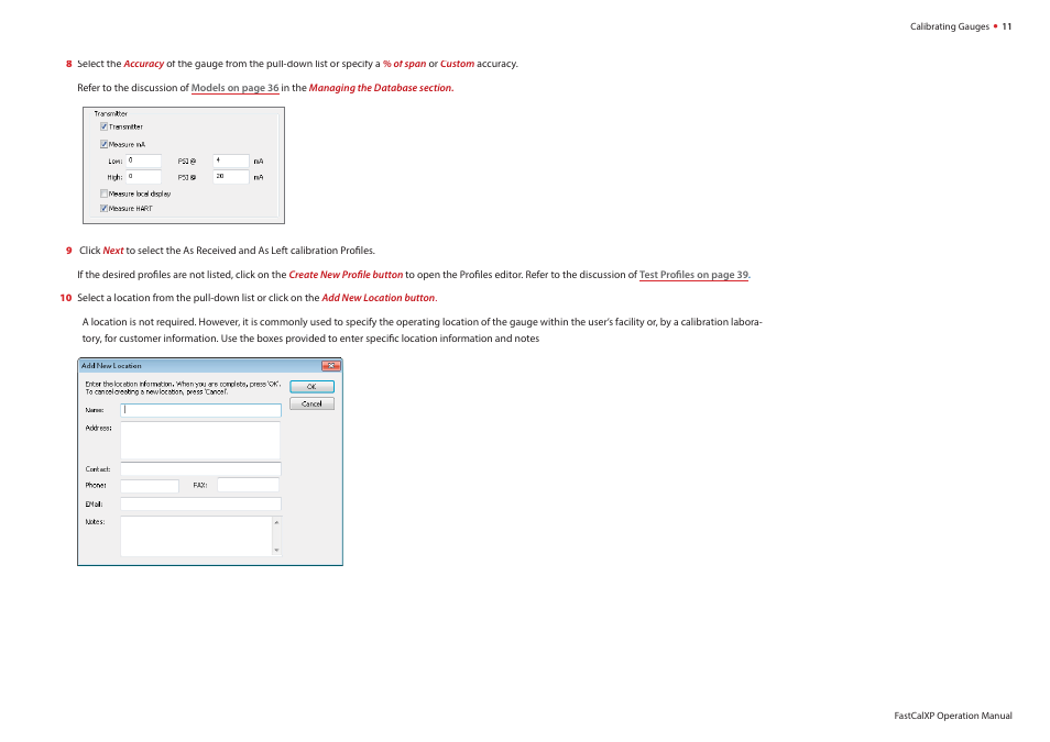 Crystal FastCalXP Calibration Software User Manual | Page 13 / 59