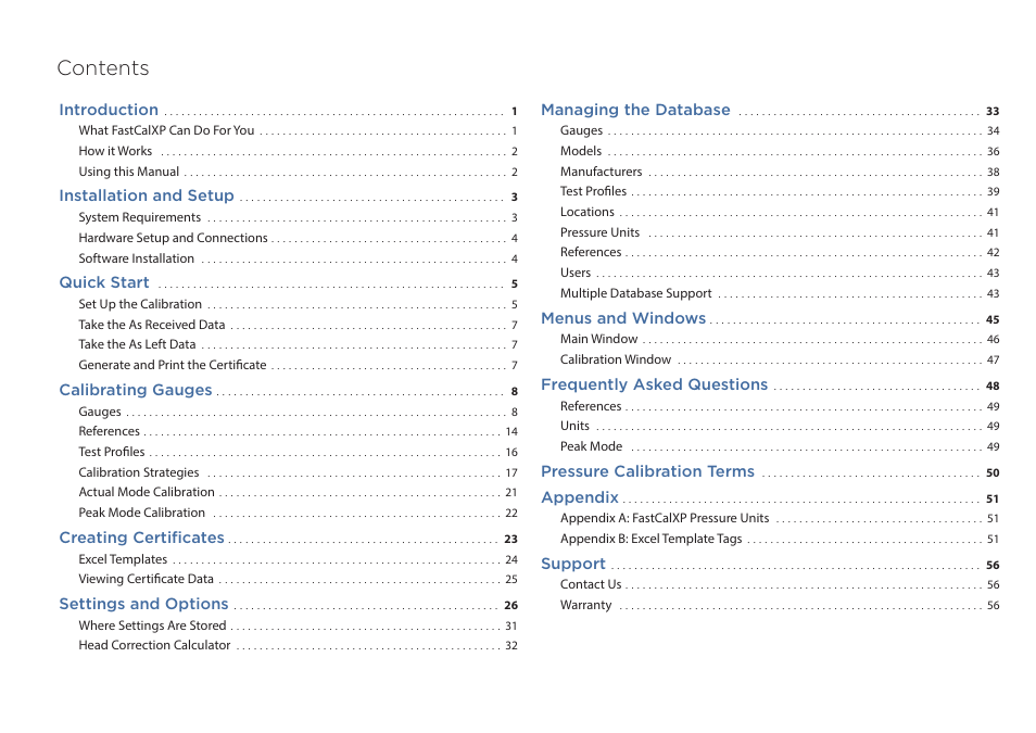 Crystal FastCalXP Calibration Software User Manual | Page 2 / 59