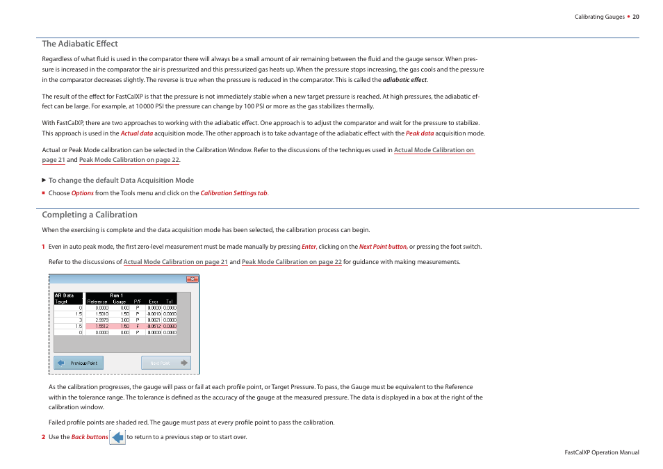 Crystal FastCalXP Calibration Software User Manual | Page 22 / 59