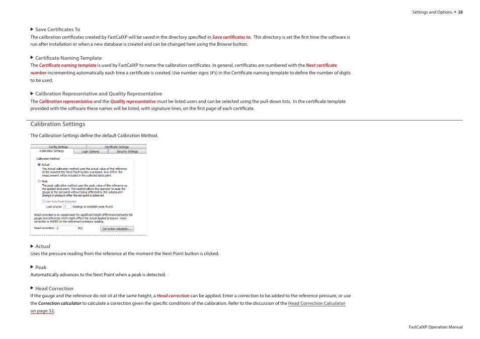 Crystal FastCalXP Calibration Software User Manual | Page 30 / 59