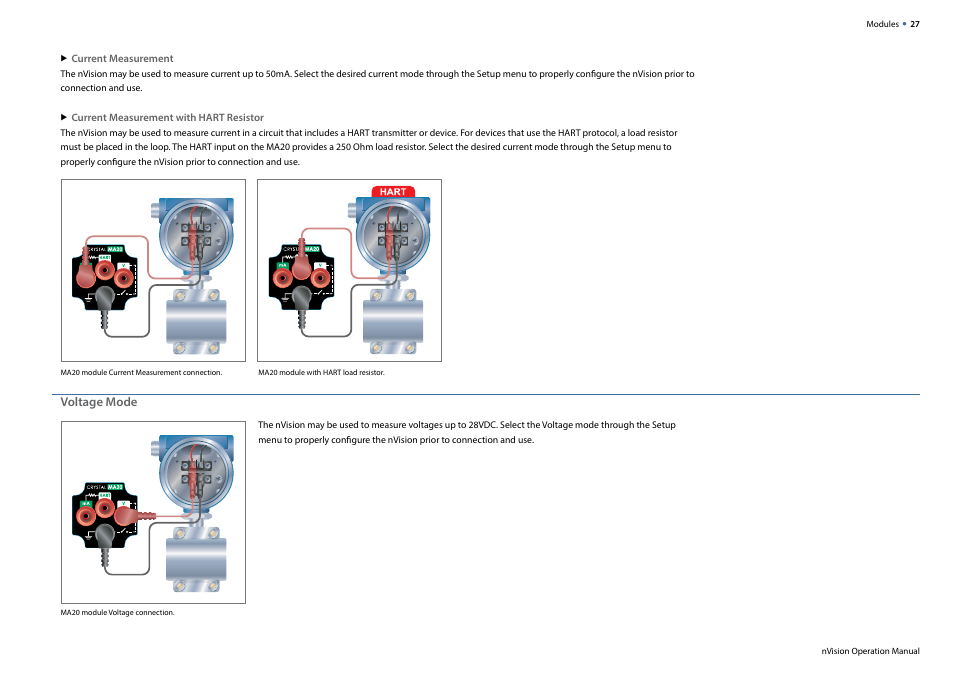 Voltage mode | Crystal nVision Lab Reference User Manual | Page 29 / 54