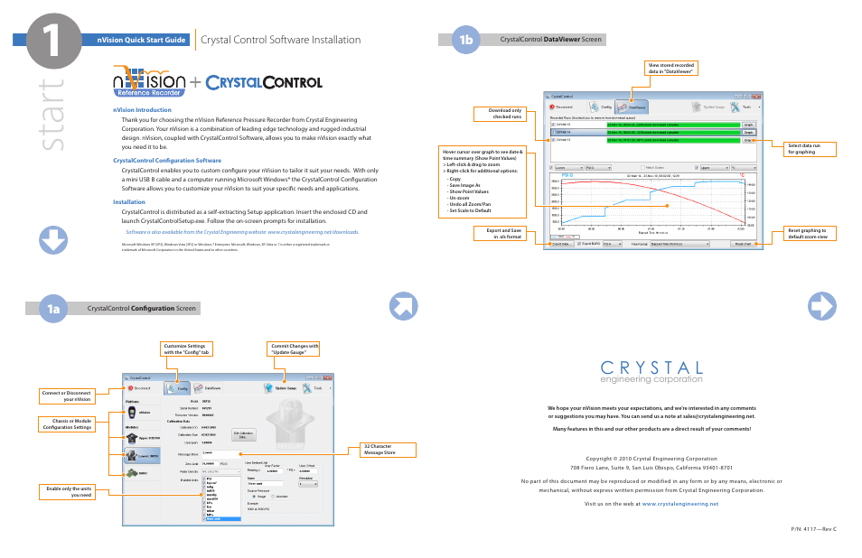 Crystal nVision Reference Recorder User Manual | 2 pages