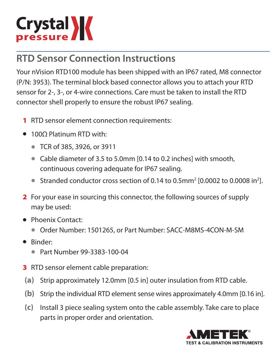 Crystal nVision Lab Reference User Manual | 2 pages