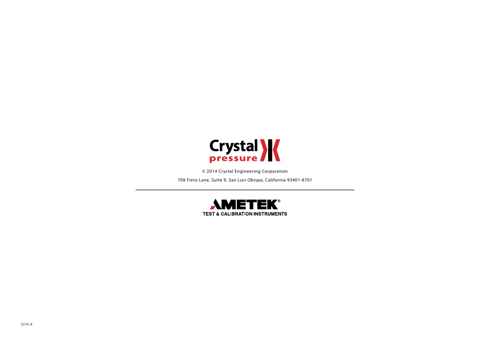 Crystal APM Advanced Pressure Module User Manual | Page 16 / 16