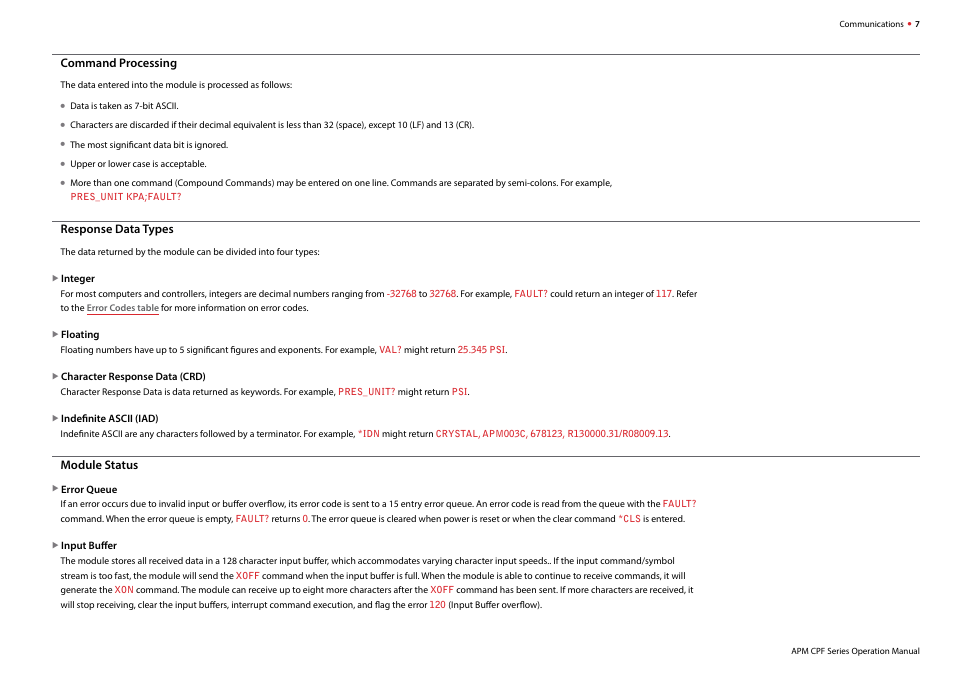 Crystal APM Advanced Pressure Module User Manual | Page 9 / 16