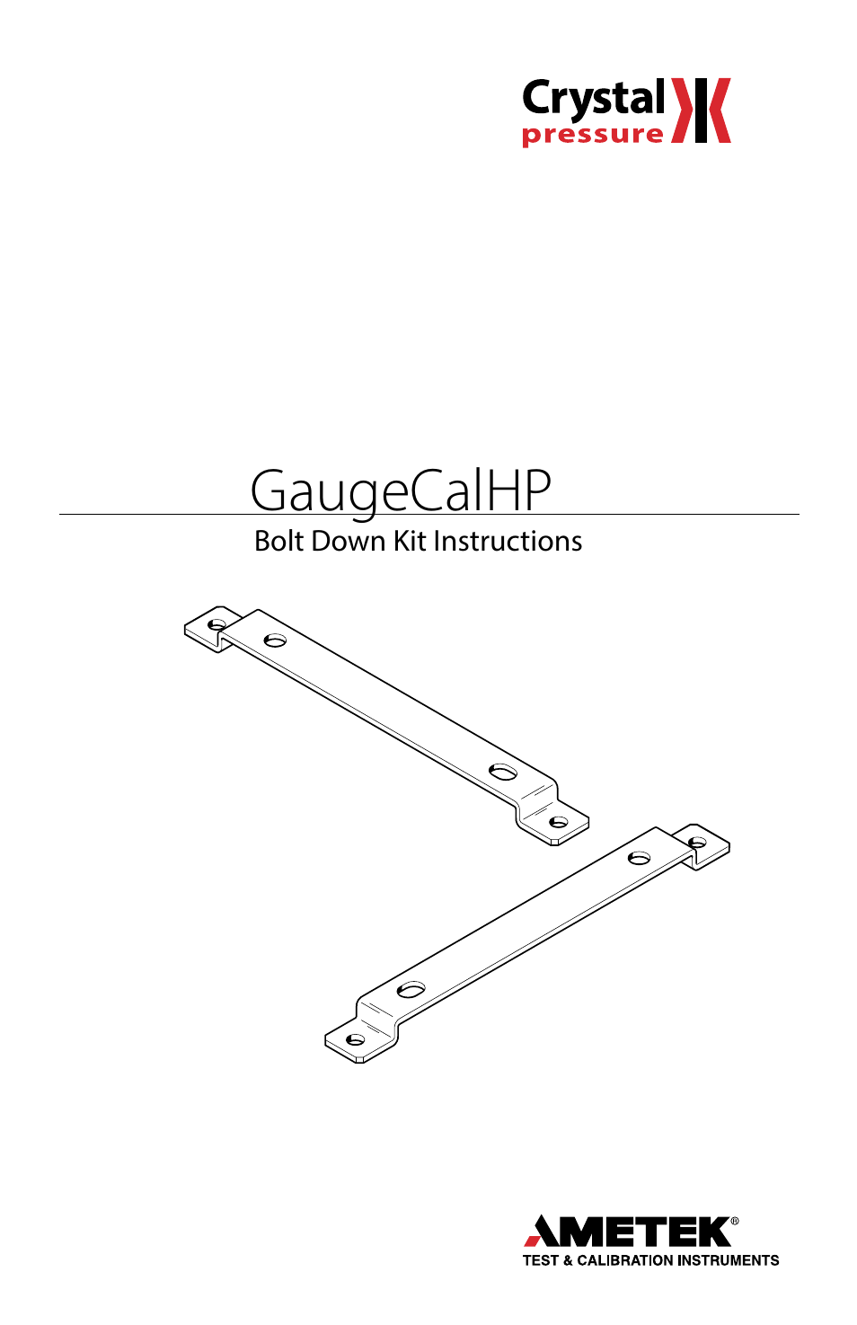 Crystal GaugeCalHP Pressure Comparator User Manual | 4 pages