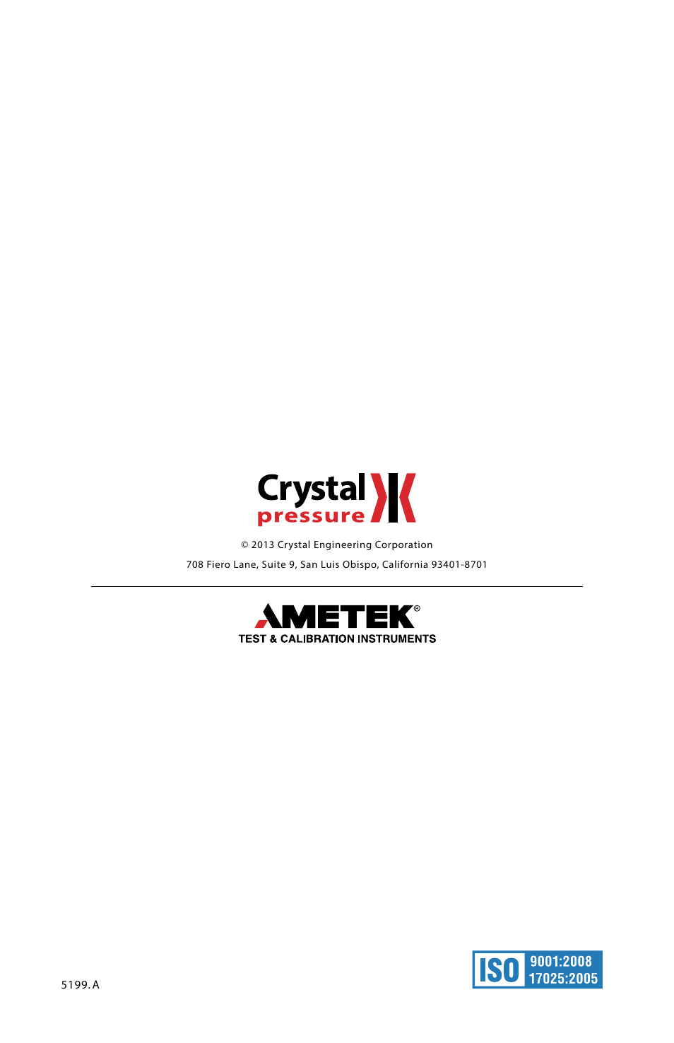 Crystal GaugeCalHP Pressure Comparator User Manual | Page 4 / 4