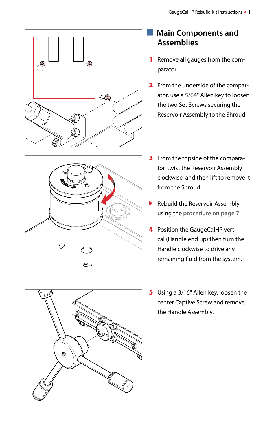 Crystal GaugeCalHP Pressure Comparator User Manual | Page 3 / 12