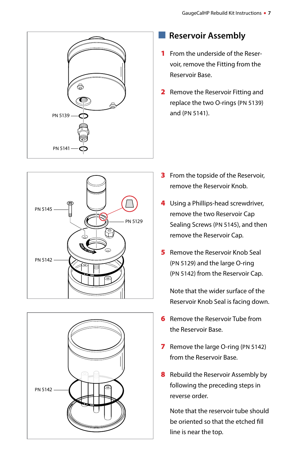 Crystal GaugeCalHP Pressure Comparator User Manual | Page 9 / 12