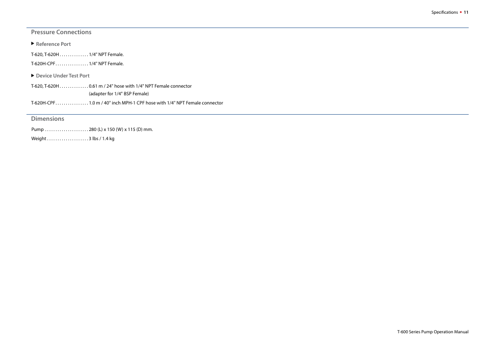 Crystal T-620H-CPF Hydraulic Hand Pump User Manual | Page 13 / 17