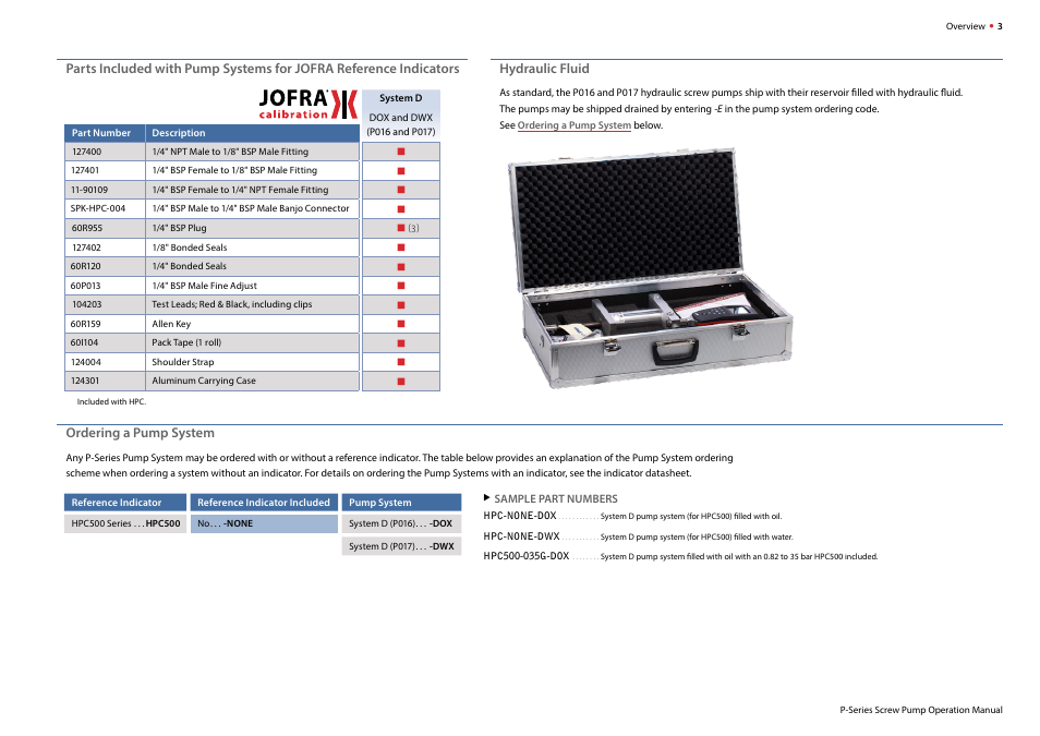 Crystal P-018-CPF Hydraulic Screw Pump User Manual | Page 5 / 16
