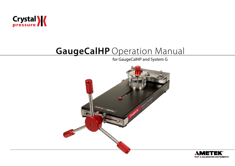 Crystal Pump Systems User Manual | 20 pages