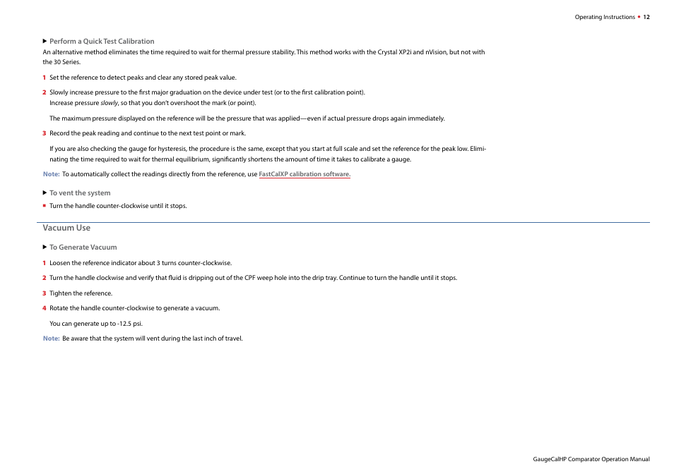 Crystal Pump Systems User Manual | Page 14 / 20