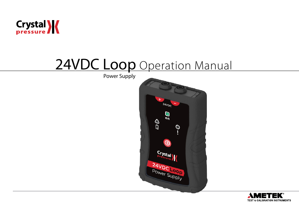 Crystal 24VDC Loop Power Supply User Manual | 7 pages