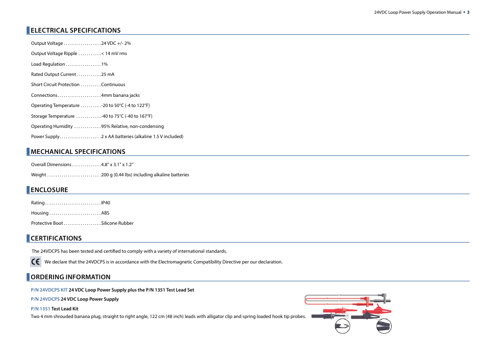 Crystal 24VDC Loop Power Supply User Manual | Page 4 / 7