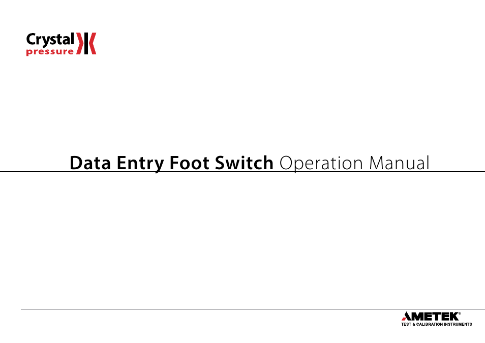 Crystal FastCalXP Calibration Software User Manual | 6 pages