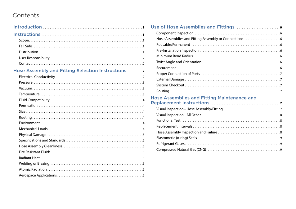 Crystal CPF High Pressure Hose and Fittings User Manual | Page 2 / 12